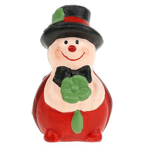Floristik24 Geluksbrenger keramiek kever 6cm rood 12st