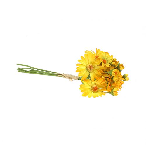 Floristik24 Madeliefje in een boeket geel 33cm 6st