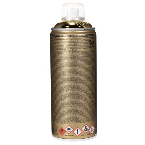 Decoratieve spuitverf met goudkleurig chroomeffect, Montana spuitbussen van 400 ml | Floristik24.nl