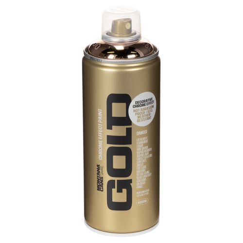 Spuitverf met koper-chroomeffect voor creatieve projecten, Montana blikken van 400 ml