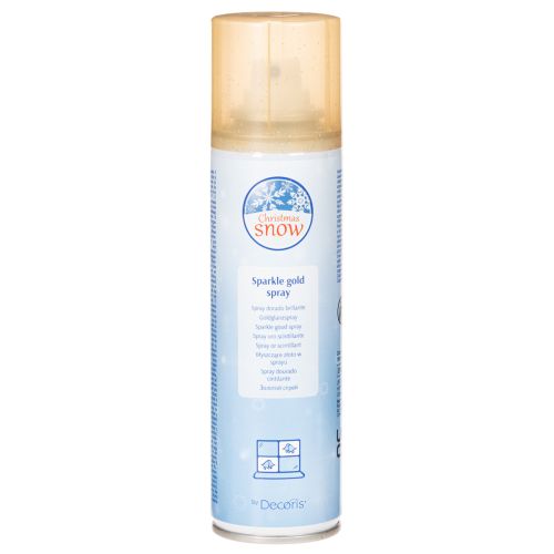 Gouden glitterspray voor kerstversiering, 150 ml