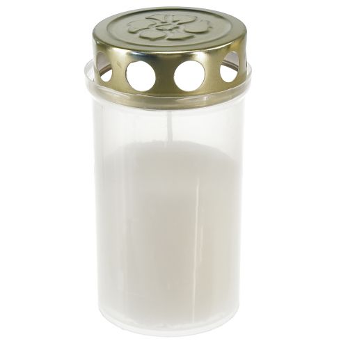 Artikel Grafkaarsen witgoud Ø5,5cm H11,5cm 24 uur 12 st