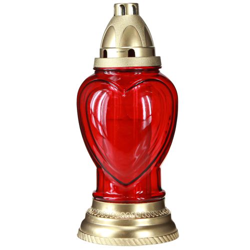 Artikel Graflicht glas hart graflantaarn rood Ø10,5cm H25,5cm