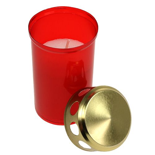 Artikel Graflamp cilindrisch rood Ø6cm H10cm 12 st