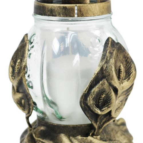 Floristik24 Graflicht Ø12.5cm H19.5cm wit 6st