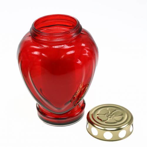 Artikel Graflicht hart rood 11,5cm x 8,5cm H17,5cm 4 stuks