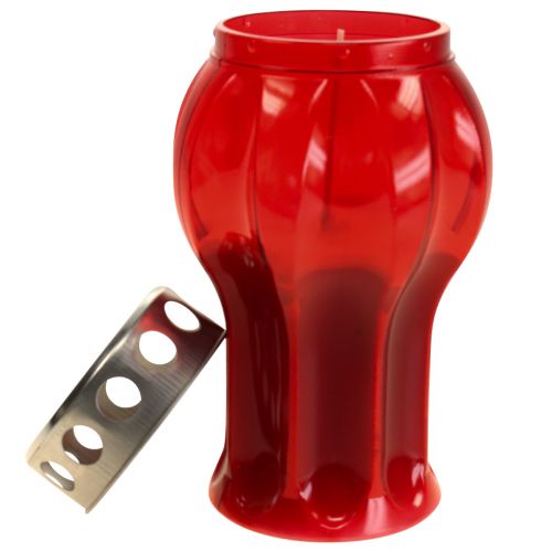 Artikel Grafkaarsen rood rouwlichten herdenkingslichten Ø10cm H18cm 4 st