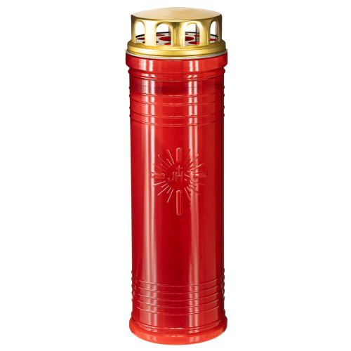 Floristik24 Graflichten rood Ø7,5cm H24,5cm 1 stuk