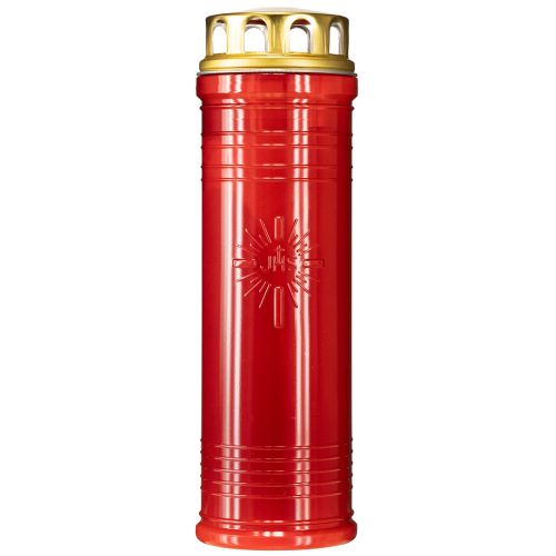 Artikel Graflichten rood Ø7,5cm H24,5cm 1 stuk