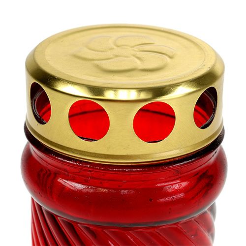 Artikel Graflamp glas rood Ø6cm H10,5cm 1 stuk