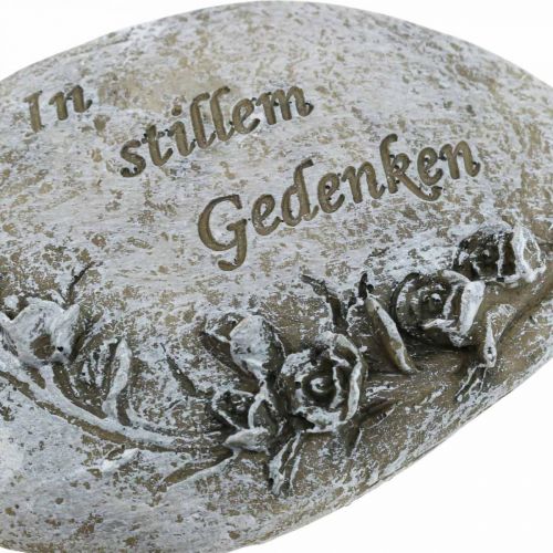 Grafsieraadsteen met de tekst &quot;We missen je&quot; 11cm 4st