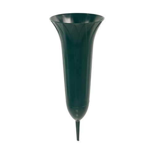Grafvaas donkergroen 36cm 5st