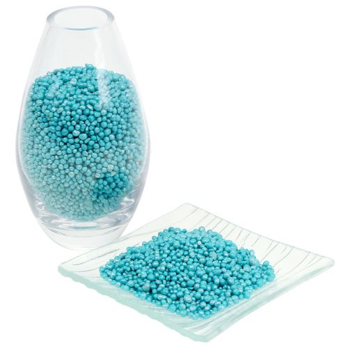 Floristik24 Korrels 2mm - 4mm Turquoise Brilliant Light 1l