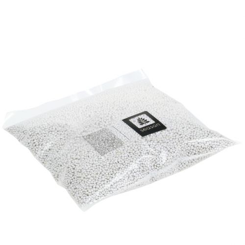 Floristik24 Korrels 2 mm - 4 mm Wit briljant licht 1 l