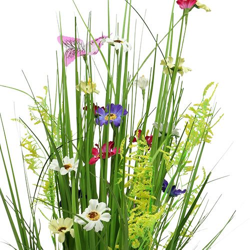 Floristik24 Grasbos met bloemen 73cm