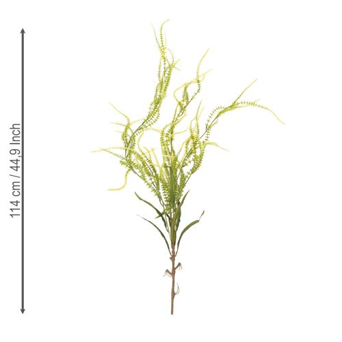 Artikel Groene kunstplant van borstelgierst voor elegante hangdecoraties en stijlvolle kameraccenten, 114 cm