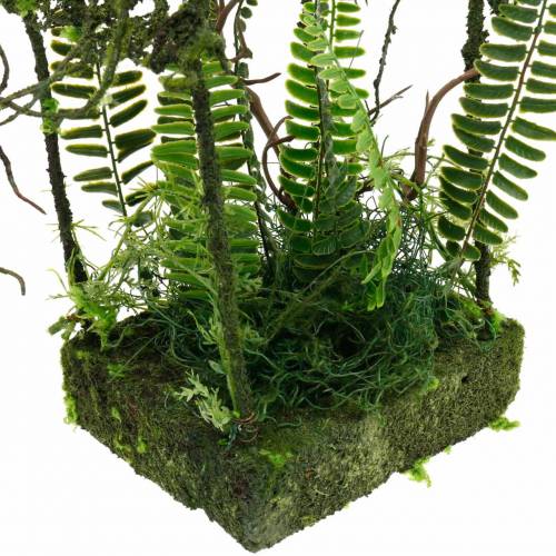 Floristik24 Moss deco grashuis met kunstmos en varen