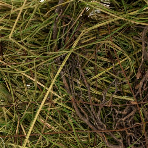 Artikel Decoratieve mand, gevlochten met gras, natuurlijke paasdecoratiemand, geschenkmand, 29 cm