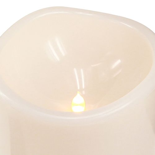 Artikel Grote LED kaars met timer Voor buiten warm wit Ø12,5cm H20cm 2st