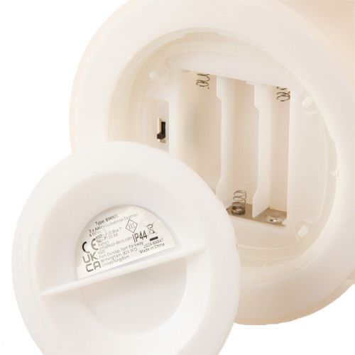 Artikel Grote LED kaars met timer Voor buiten warm wit Ø12,5cm H20cm 2st