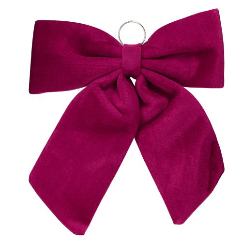 Grote fluwelen kerststrik voor buiten, rood, 48×52cm