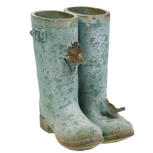 gebroken Wat Roos Floristik24.nl Plantpot laarzen paar vintage H26cm - goedkoop online kopen