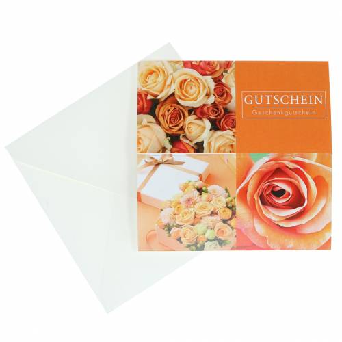 Artikel Waardebonkaart Roze Oranje + envelop 1st
