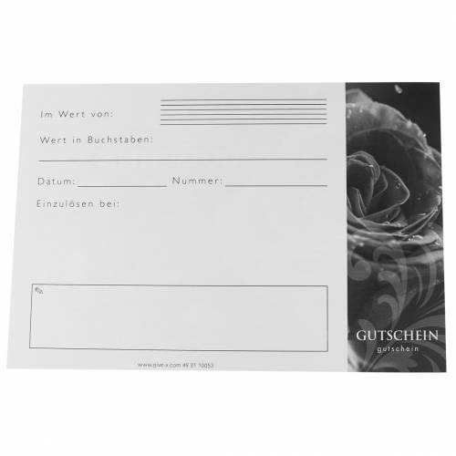 Floristik24 Coupon roos met envelop 5st