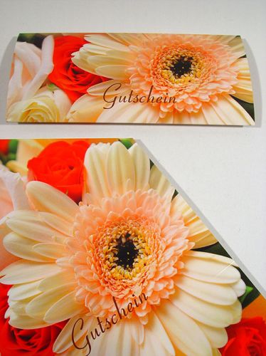 Floristik24 Vouchers motief gerbera &amp; rozen (25 stuks)