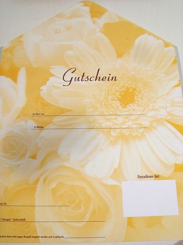 Floristik24 Vouchers motief gerbera &amp; rozen (25 stuks)