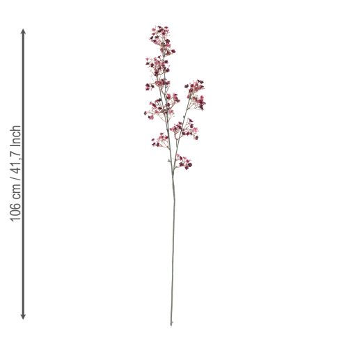 Artikel Gipskruid Kunstmatige Gipskruid Bordeaux 106cm 2 stuks