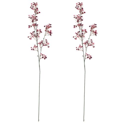 Artikel Gipskruid Kunstmatige Gipskruid Bordeaux 106cm 2 stuks