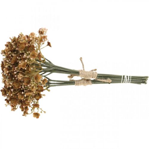 Artikel Gypsophila kunstbruin voor herfstboeket 29.5cm 18p