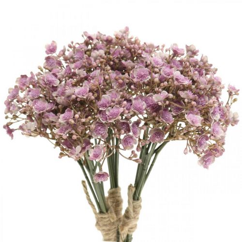 Floristik24 Gypsophila kunst violet herfstdecoratie 29.5cm 18st