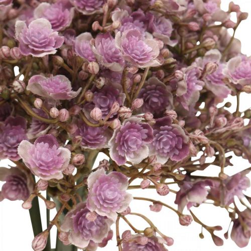 Floristik24 Gypsophila kunst violet herfstdecoratie 29.5cm 18st