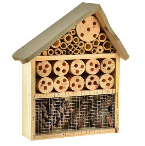 Artikel Insectenhotel insectenhuis lichtbruin 25cmx8,5cmx32cm