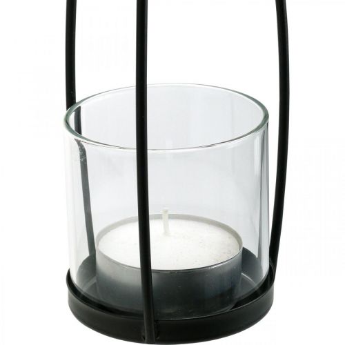 Artikel Lantaarn om op te hangen hangende decoratie balkon zwart Ø8cm H40cm