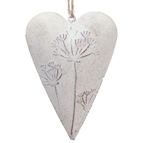 Floristik24 Hangdecoratie decoratieve harten vintage decoratie metaal 11x7,5cm 3st