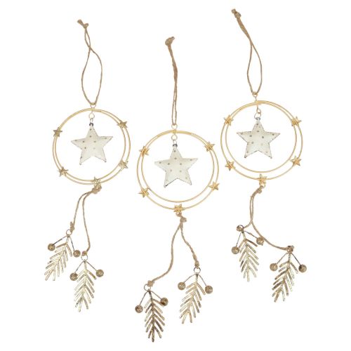 Floristik24 Hangdecoratie kerstboomversiering ster H38cm 3 st