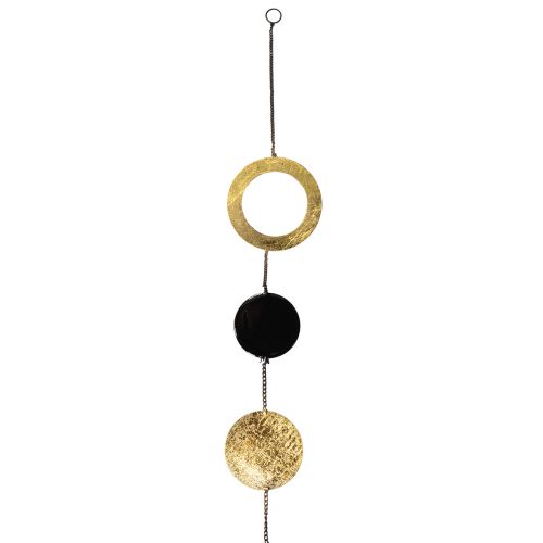 Floristik24 Hangende raamdecoratie in de vorm van cirkels en schijven, modern en geschikt voor elk interieur, 80 cm