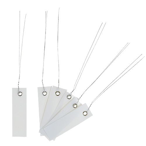 Artikel Hanglabels wit 18mm x 60mm 250 st