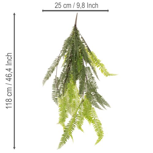 Kunstmatige varen, decoratieve varentak om te plakken en op te hangen, 118 cm | Floristik24.nl