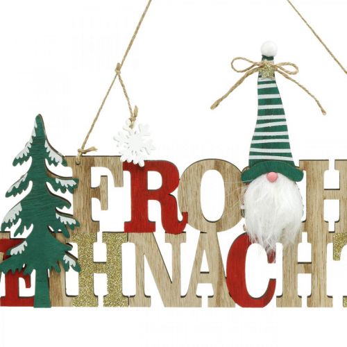 Artikel Houten letters Merry Christmas deur decoratie Kerstmis