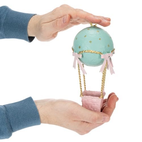 Artikel Ballondecoratie, heteluchtballon als origineel cadeau-idee of blikvanger in huis, 19 cm