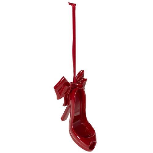 Decoratieve schoen om op te hangen met strik, 10 cm kopen | Floristik24.nl