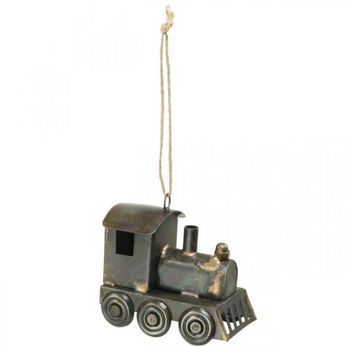 Kerstboomversiering Locomotief Kerst metaal H7.5cm