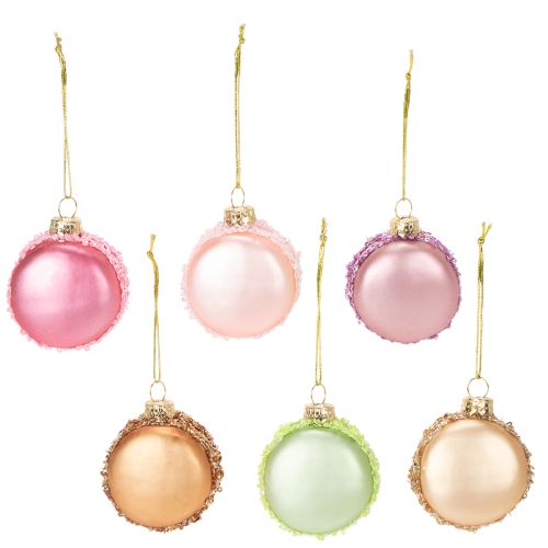 Kerstboomversiering macaron hanger 6 cm kopen | Floristik24.nl