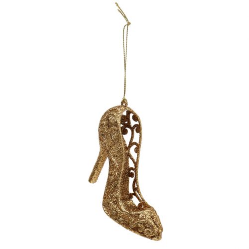 Floristik24 Gouden pumps om op te hangen 9cm
