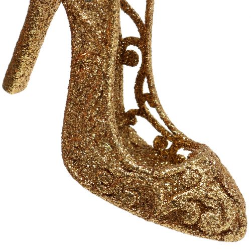 Floristik24 Gouden pumps om op te hangen 9cm