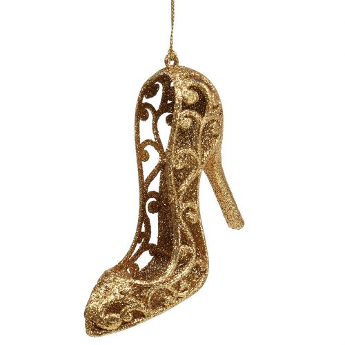 Floristik24 Gouden pumps om op te hangen 9cm